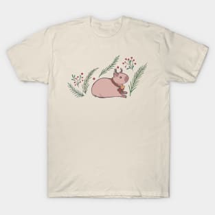 Reindeer Capybara [Colour] T-Shirt